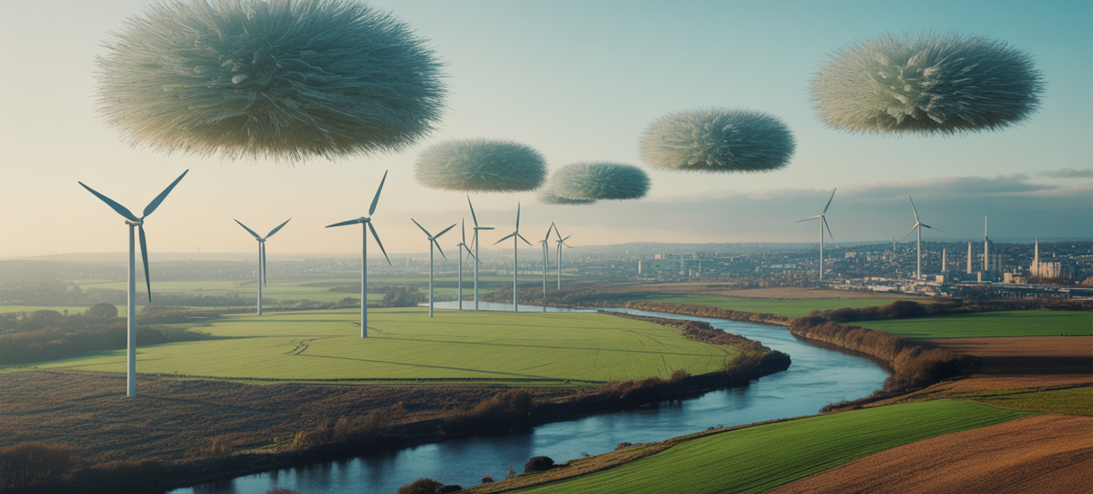 Visualisation de l'environnement en France en 2024, montrant les progrès et défis de la transition écologique