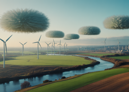 Visualisation de l'environnement en France en 2024, montrant les progrès et défis de la transition écologique