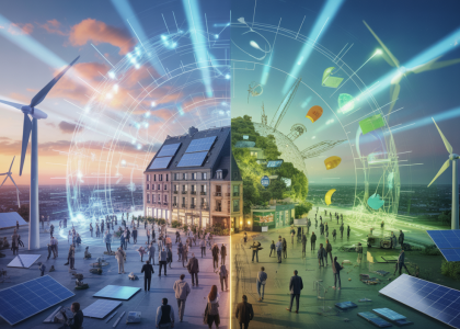 Représentation visuelle de l'évolution énergétique en France en 2025