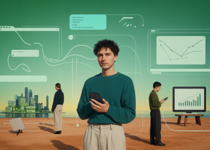 Illustration sur l'influence des réseaux sociaux sur l'écologie en 2025