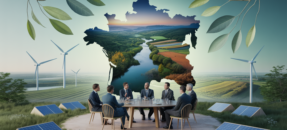 Illustration de la politique climatique en France axée sur l'adaptation au changement climatique.