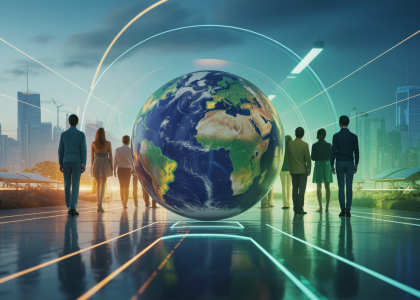 Illustration captivante des nouvelles approches visuelles en sensibilisation écologique en 2025