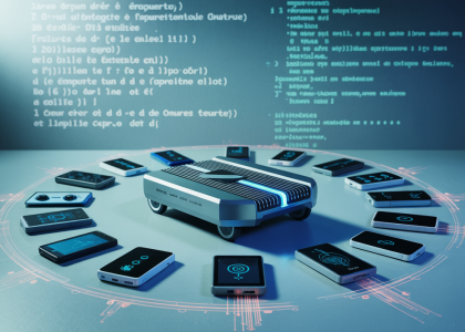 Illustration futuriste de la sécurité des routeurs IoT en 2025