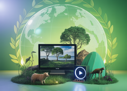 Visuel représentant l'impact de YouTube sur l'éducation environnementale