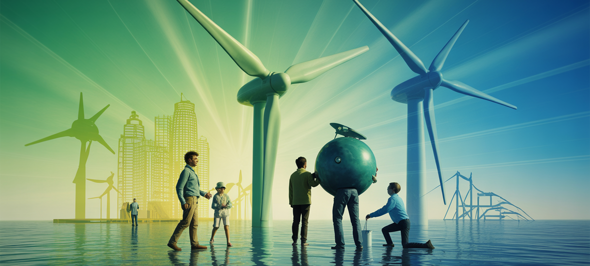 Illustration du financement participatif pour l'hydrogène vert