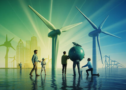 Illustration du financement participatif pour l'hydrogène vert