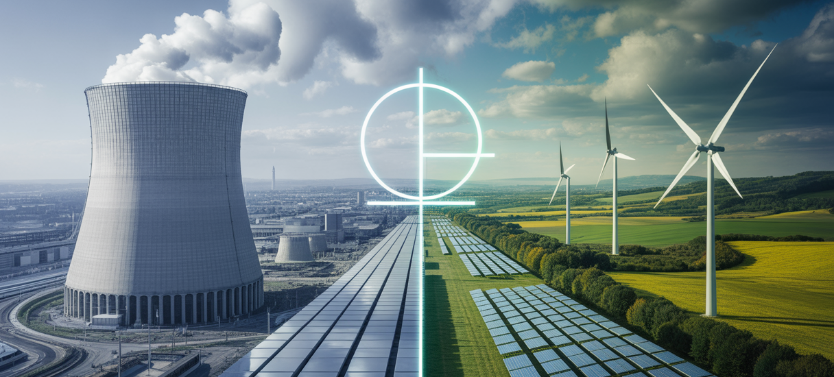 Illustration du débat sur le nucléaire dans la transition énergétique