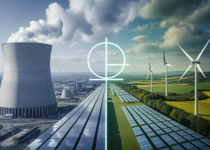 Illustration du débat sur le nucléaire dans la transition énergétique
