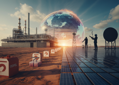 Graphique illustrant la complexité de la transition énergétique selon le rapport OPEC 2025 avec hausse continue de la demande pétrolière jusqu’en 2050